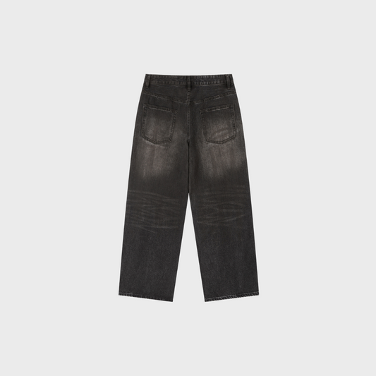 BLACK STRAIGHT DENIM CODE 2001