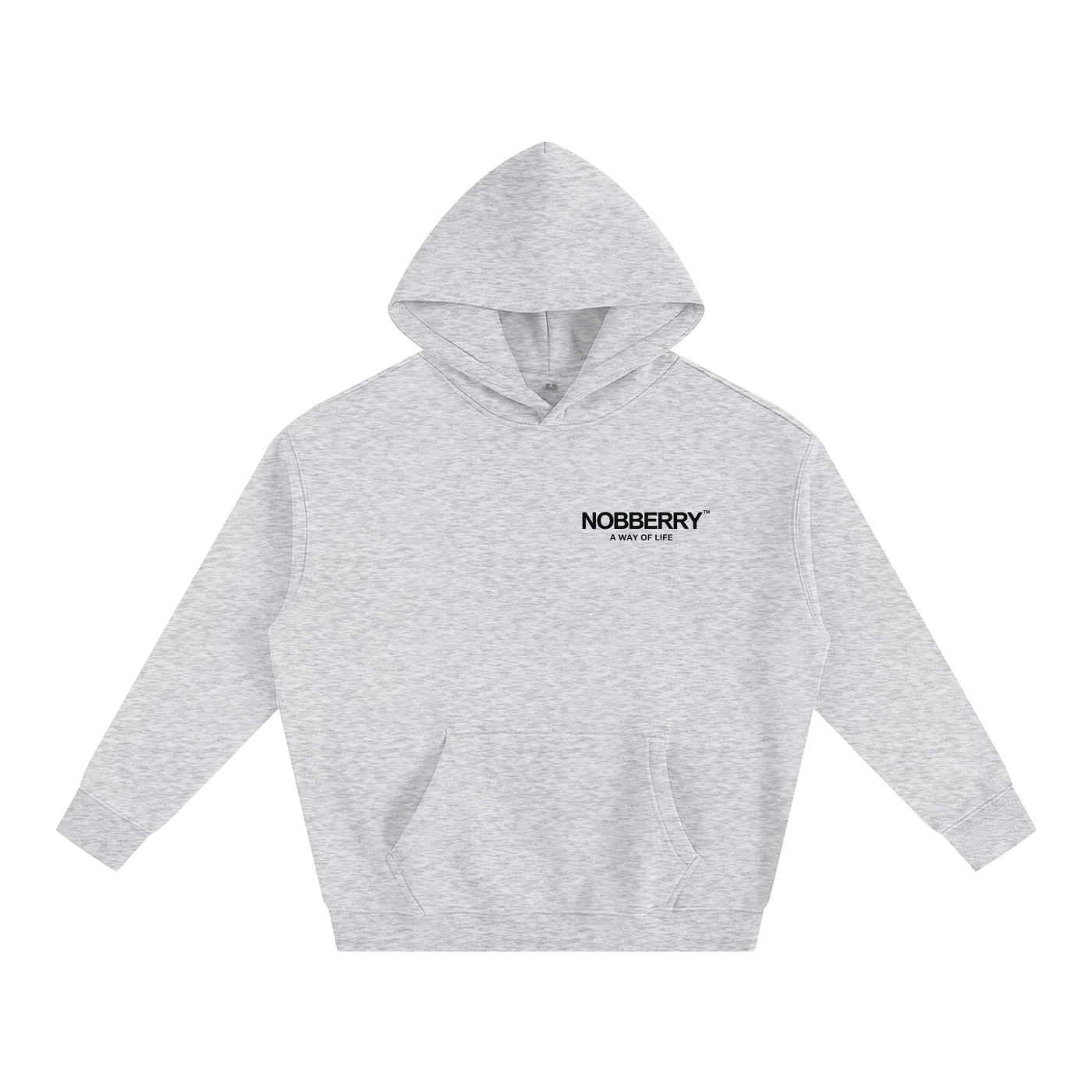 NOBBERRY FLOWER GRAY HOODED SWEATSHIRT