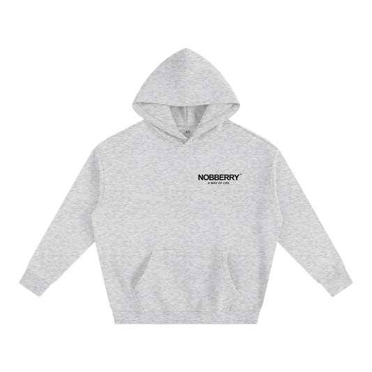 NOBBERRY FLOWER GRAY HOODED SWEATSHIRT