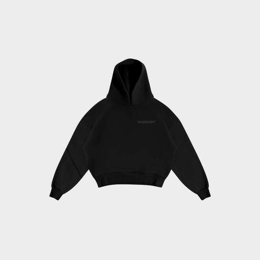 NOBBERRY HOODED SWEATSHIRT /DARK GRAY LETTERS
